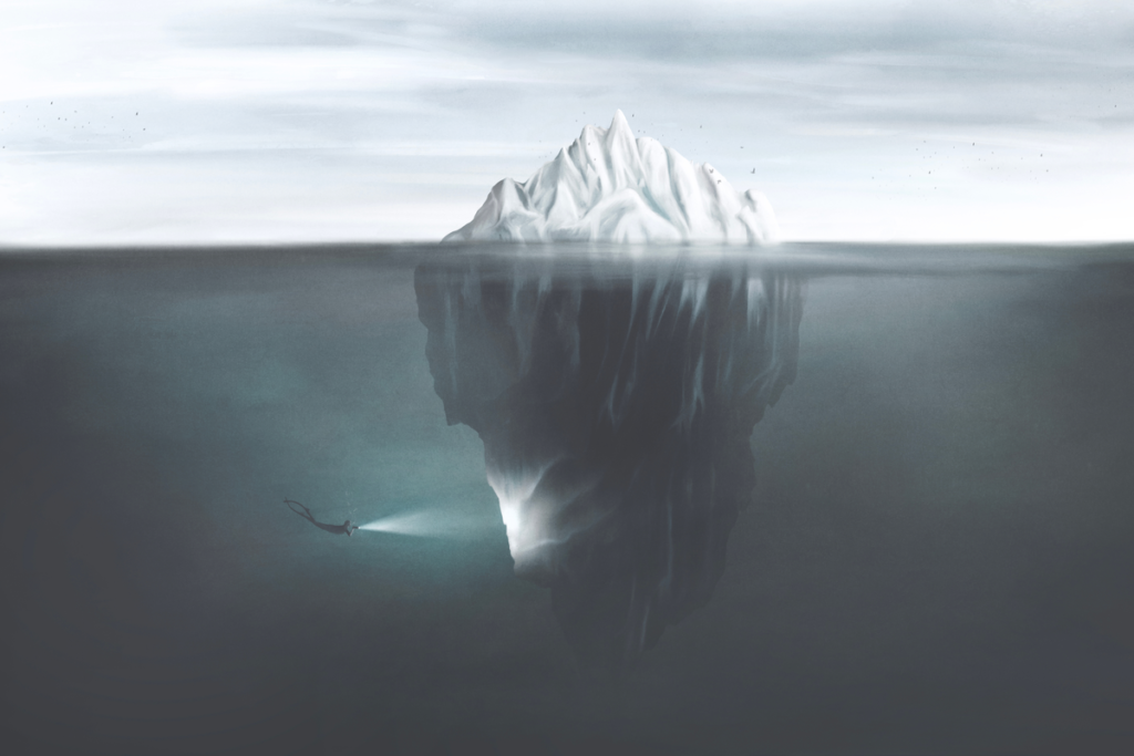 Iceberg en el mar