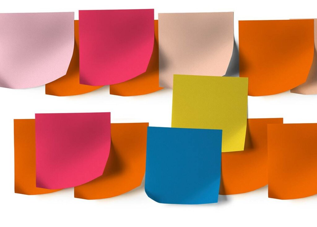 Post-its für Vision Boards
