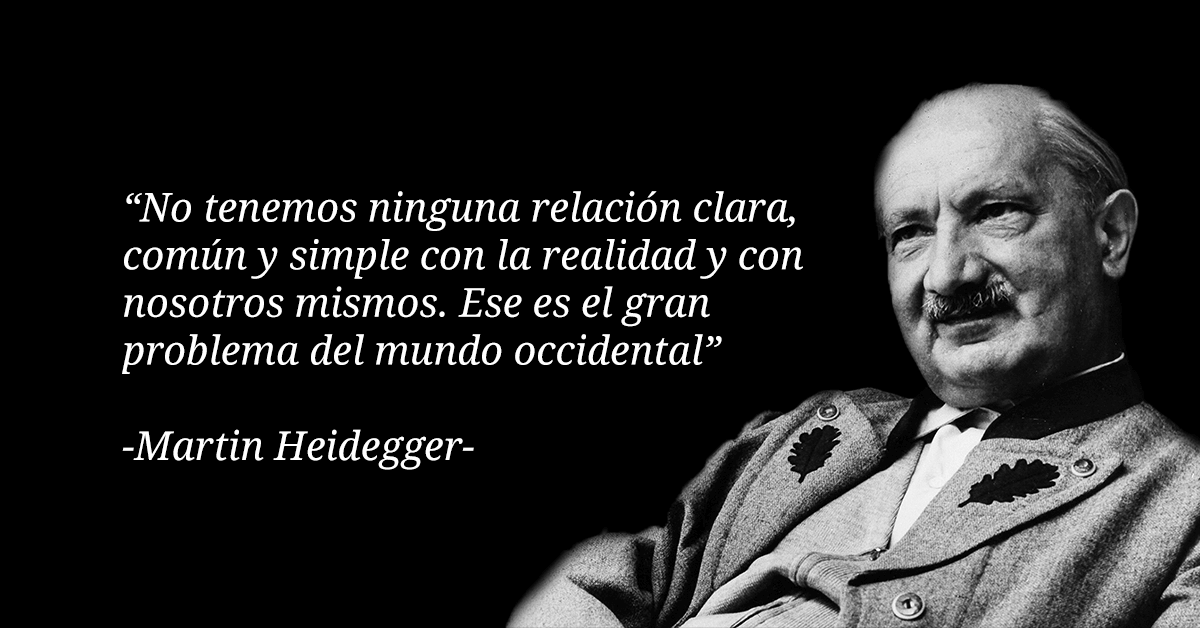 Las 23 mejores frases de Martin Heidegger