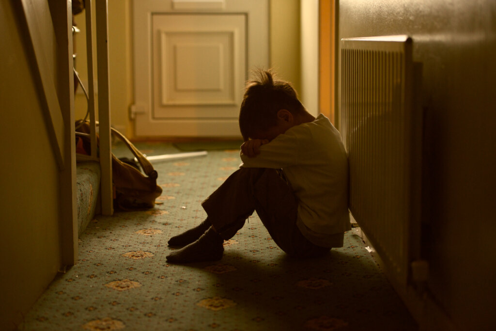 Niño triste