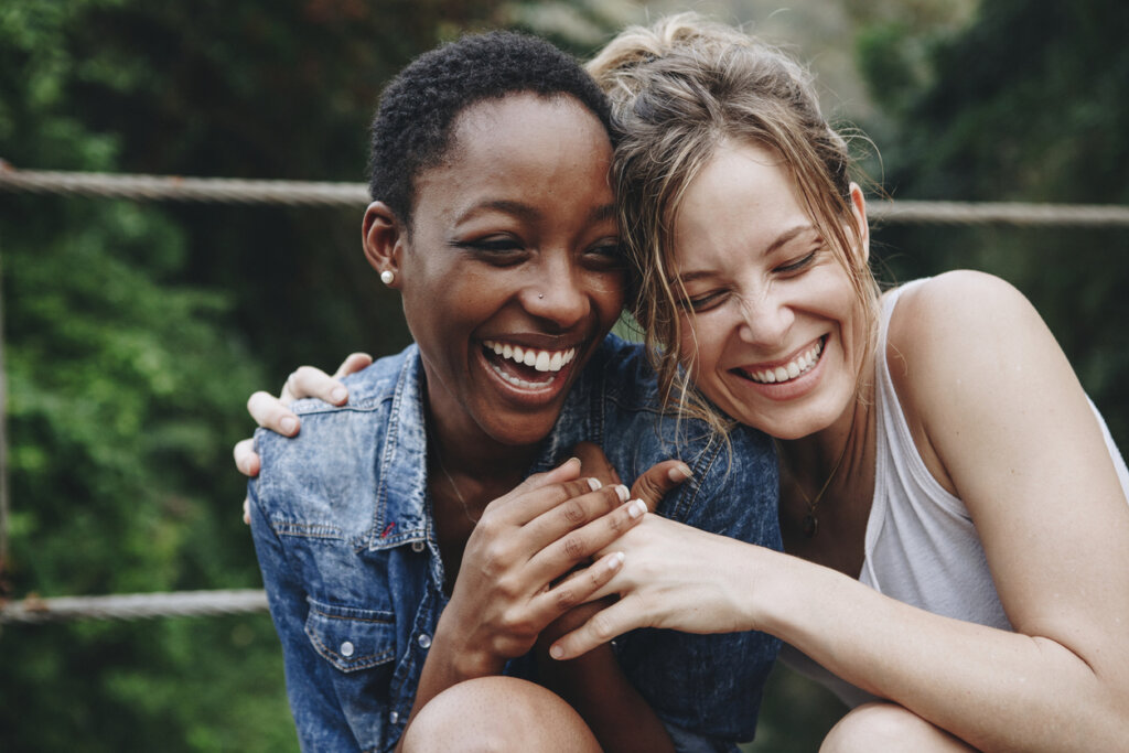 Amigas contentas