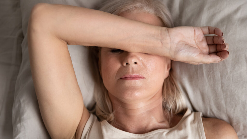 Woman with chronic pain