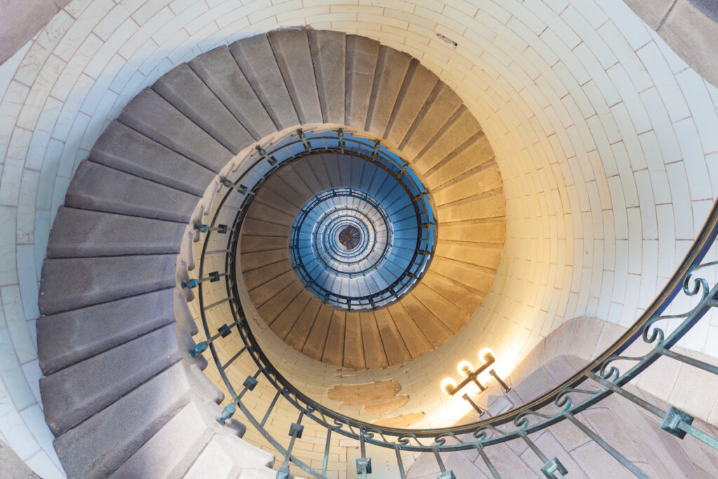 En spiraltrappa