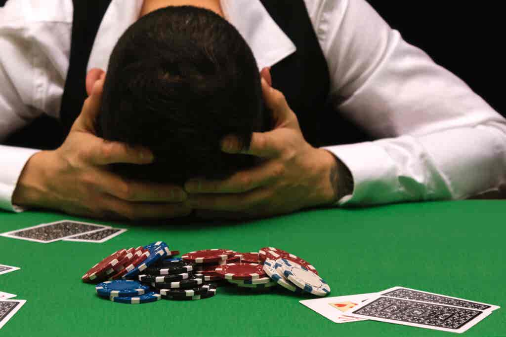 Man with problem gambling