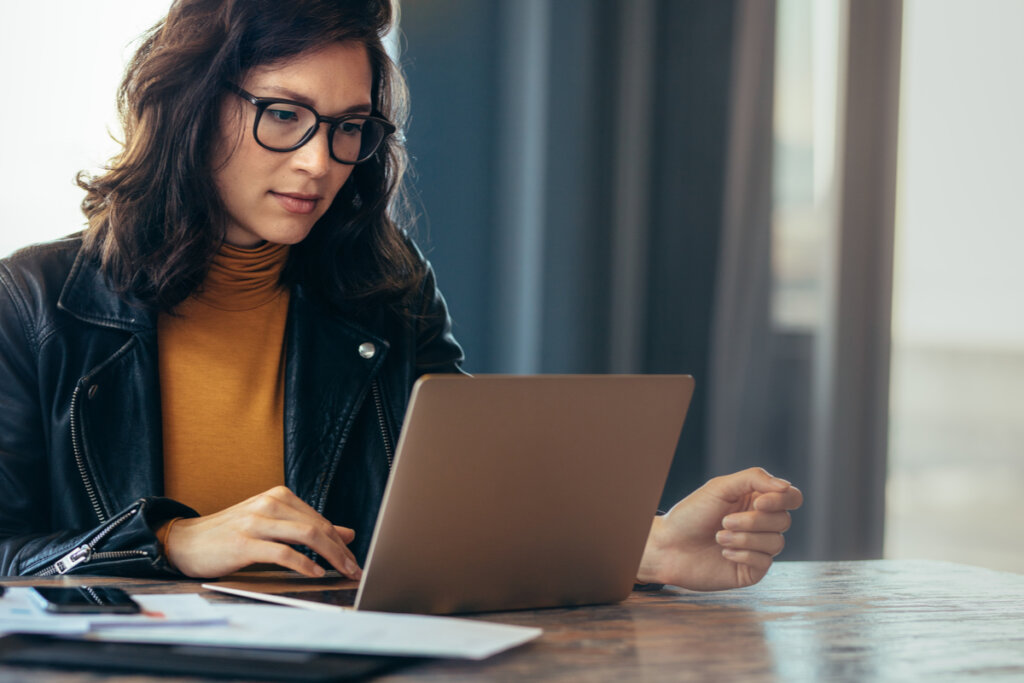 Woman working