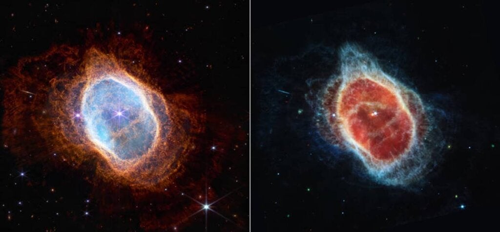 Nebulosas, imagem do telescópio James Webb