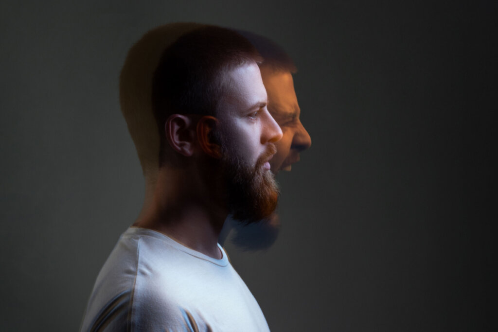 Homme avec dissociation
