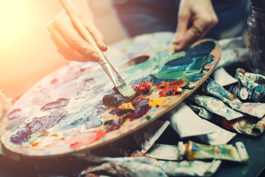 personne peinture à l'huile