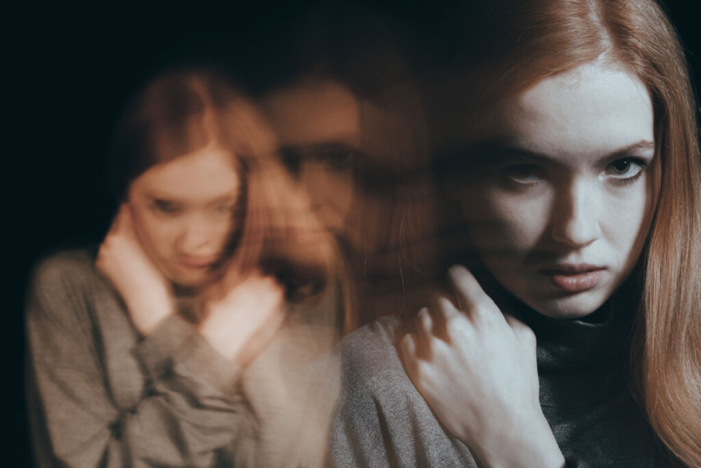 Teenage girl with mental problems