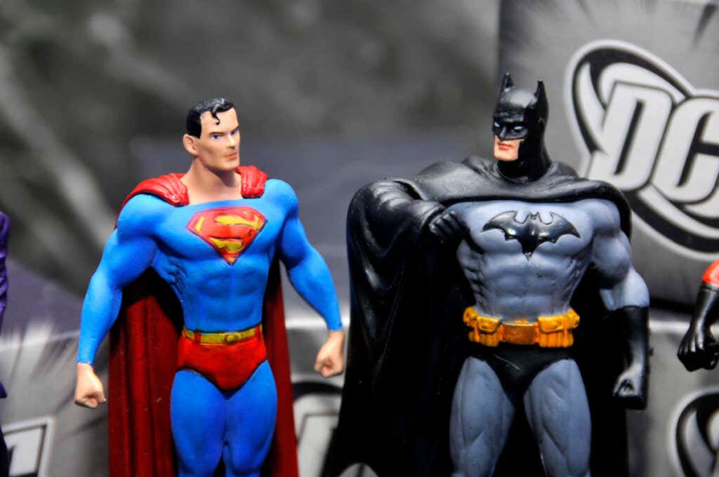Bambole di Superman e Batman