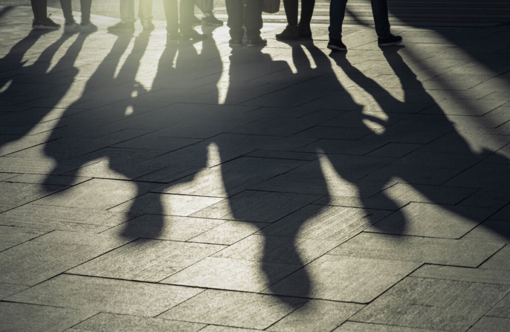 ombres de personnes