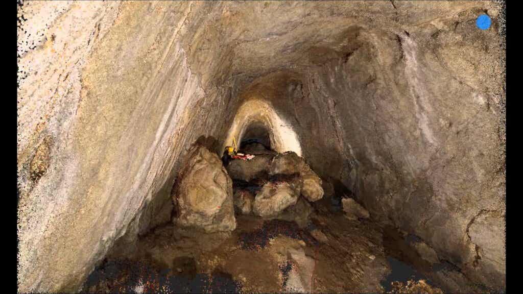 Höhle von Arma Veirana, wo Neve gefunden wurde