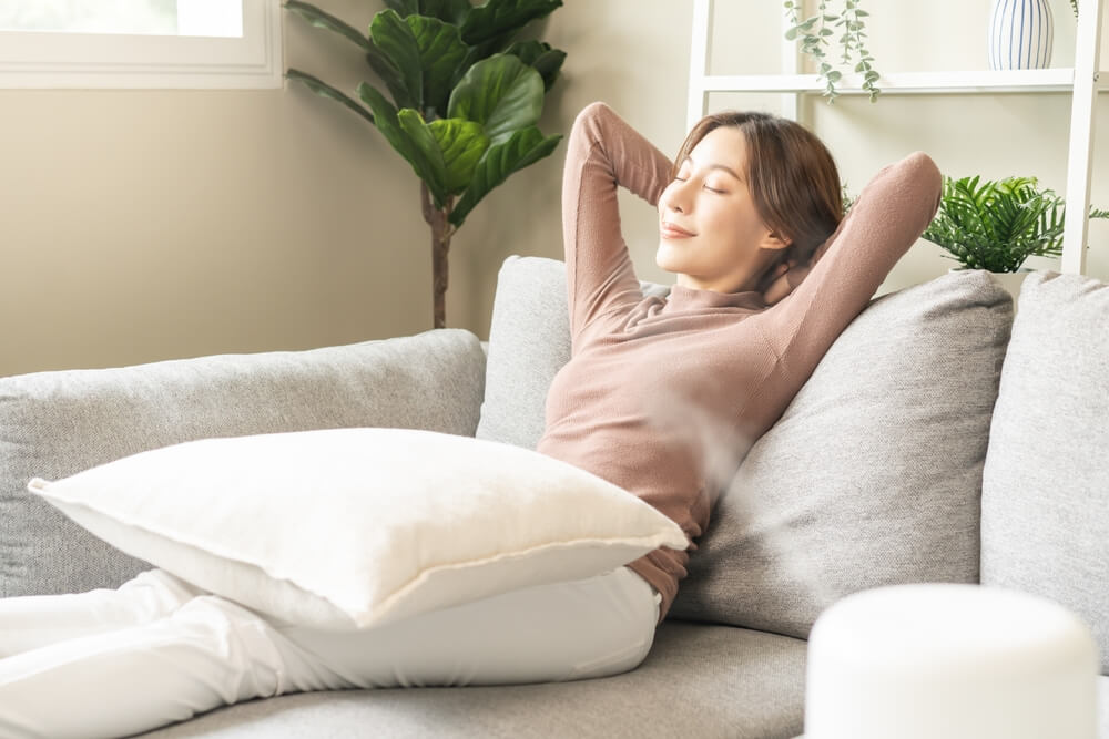 femme au repos