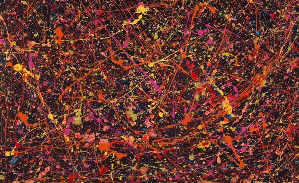 image to symbolize that your brain likes Jackson Pollock