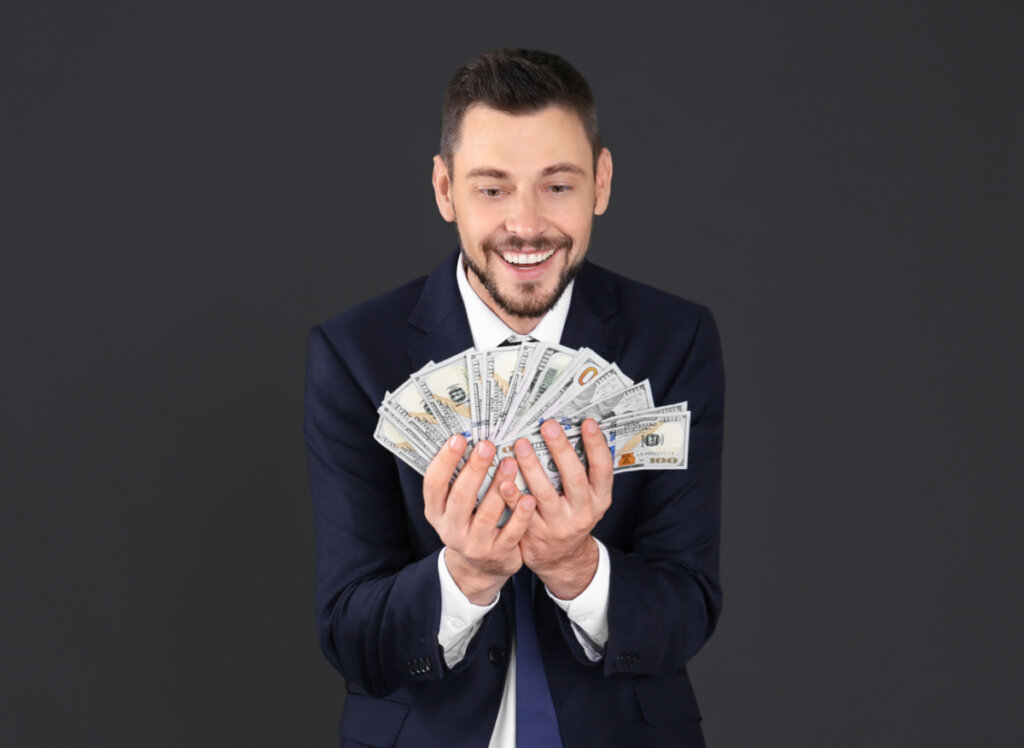 Man met veel geld