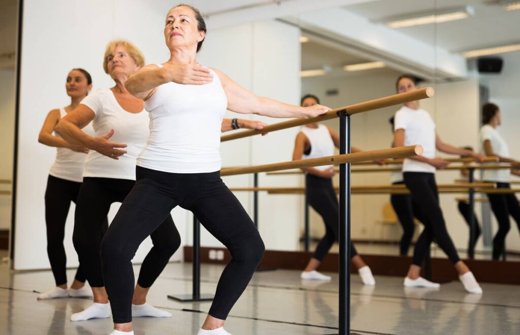 Clase de ballet en mujeres de más de 50
