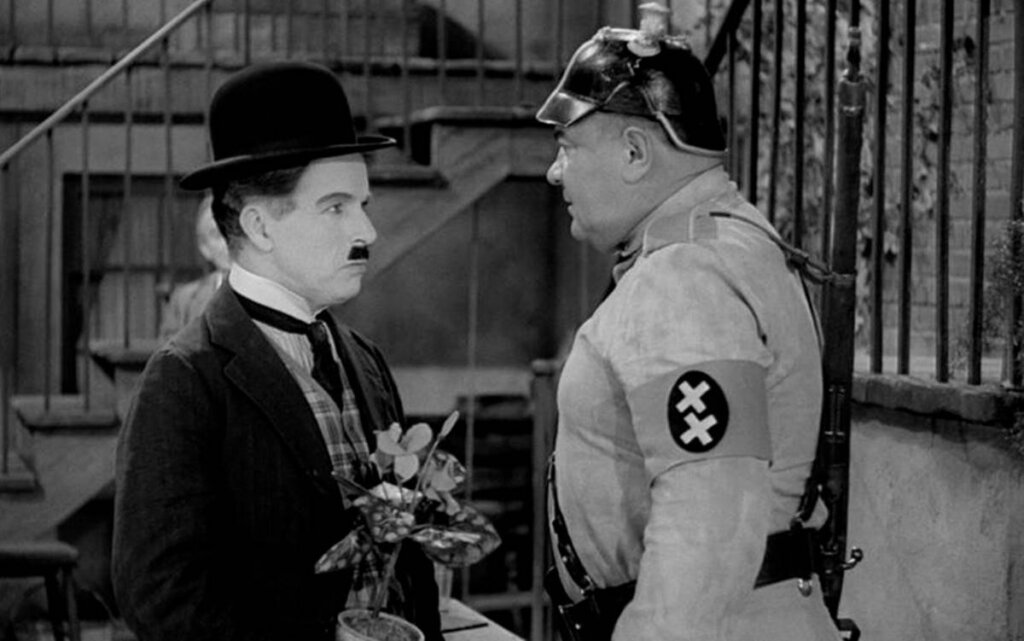 Chaplin in The Great Dictator
