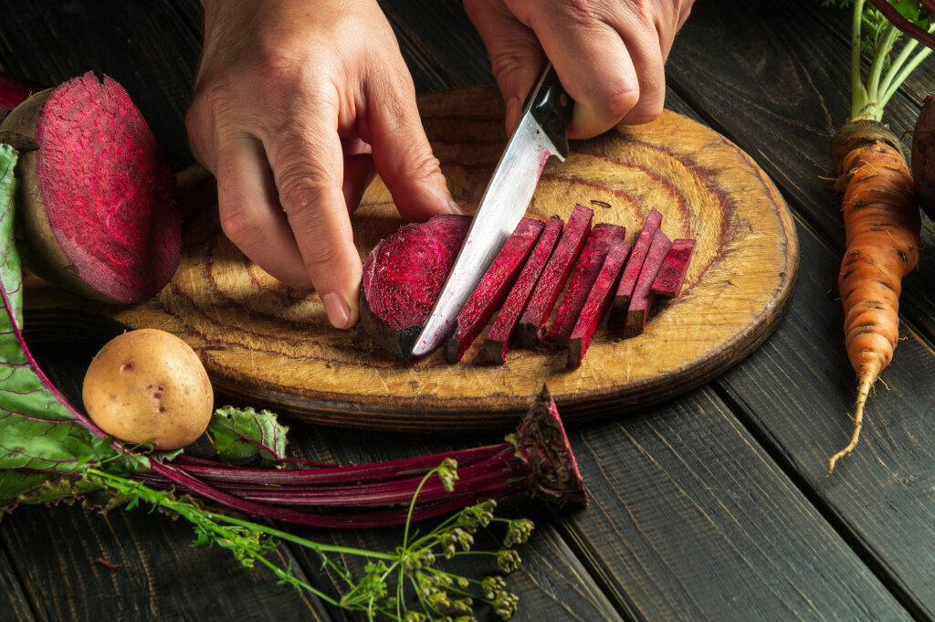 légumes coupés