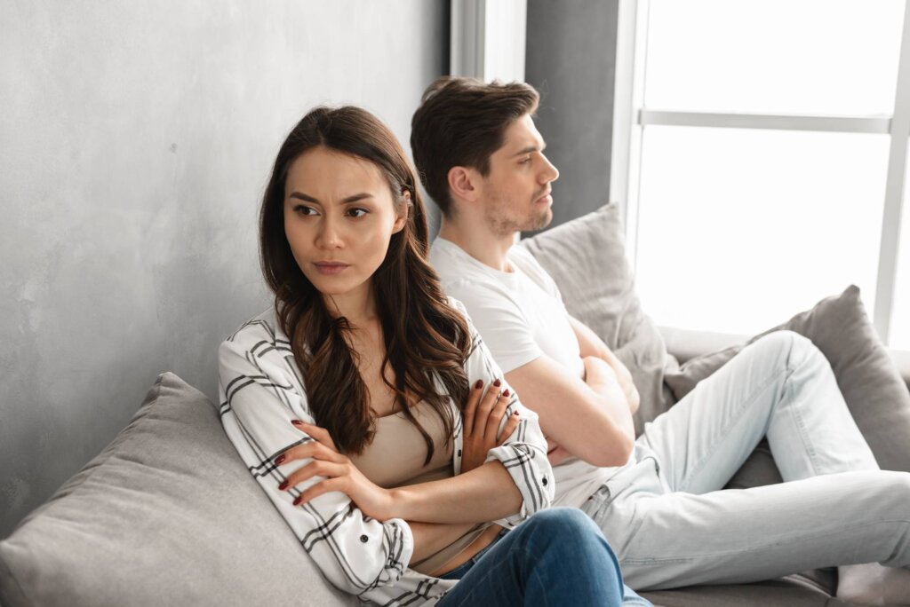 couple representing adults with the Peter Pan syndrome