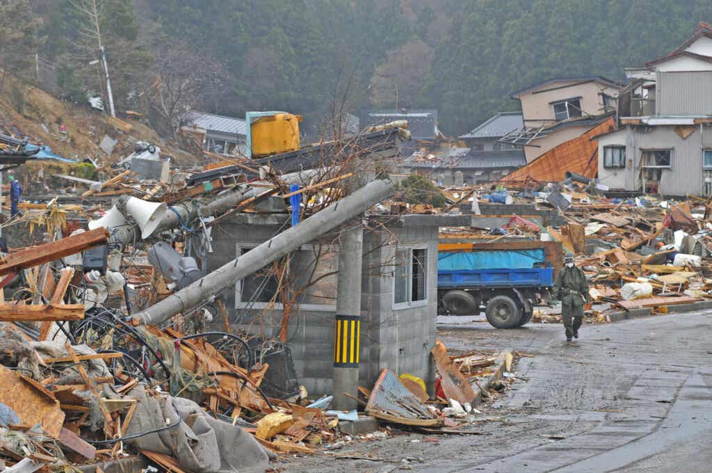 Den stora jordbävningen i Japan mätte 9,0 på Richterskalan.