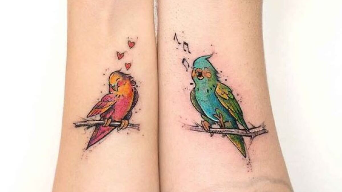 Tatuajes de agapornis