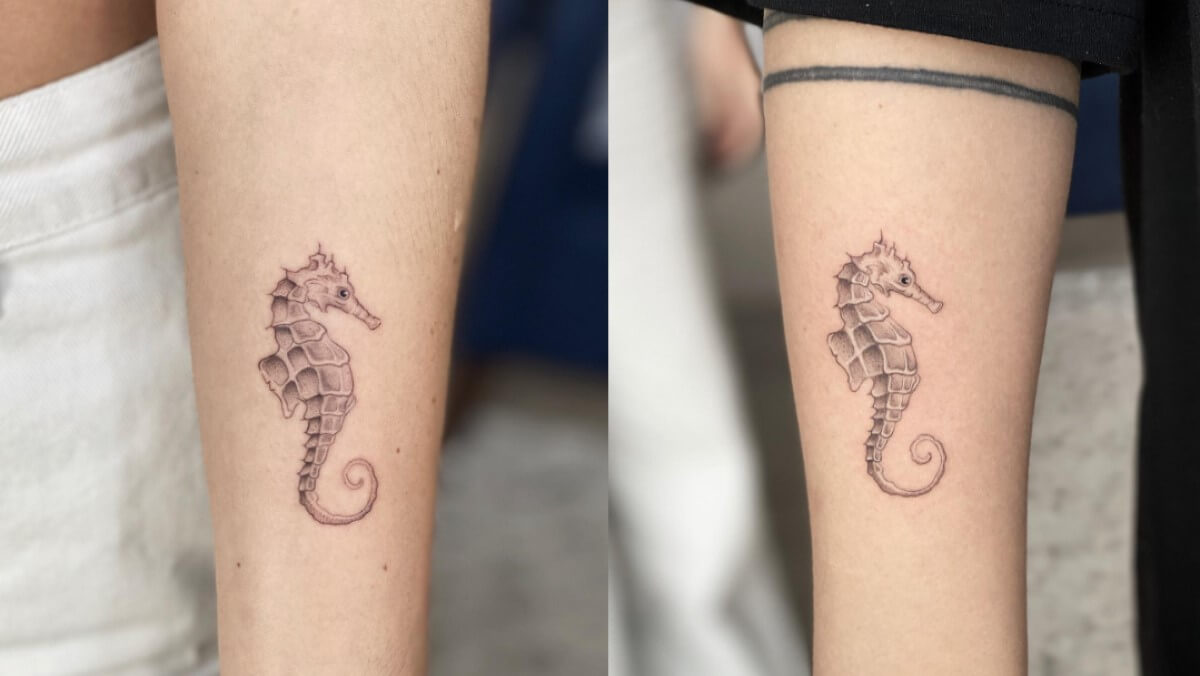 Tatuajes caballitos de mar.