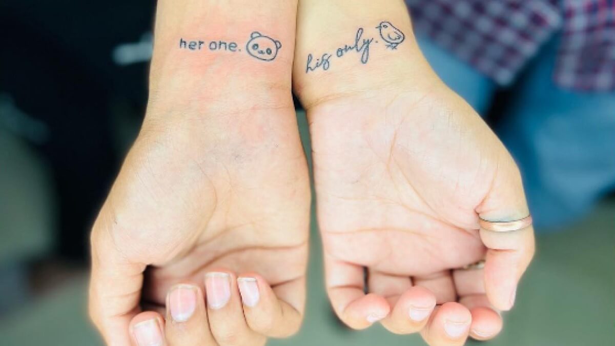 Tatuajes de amor para parejas: His only, her one