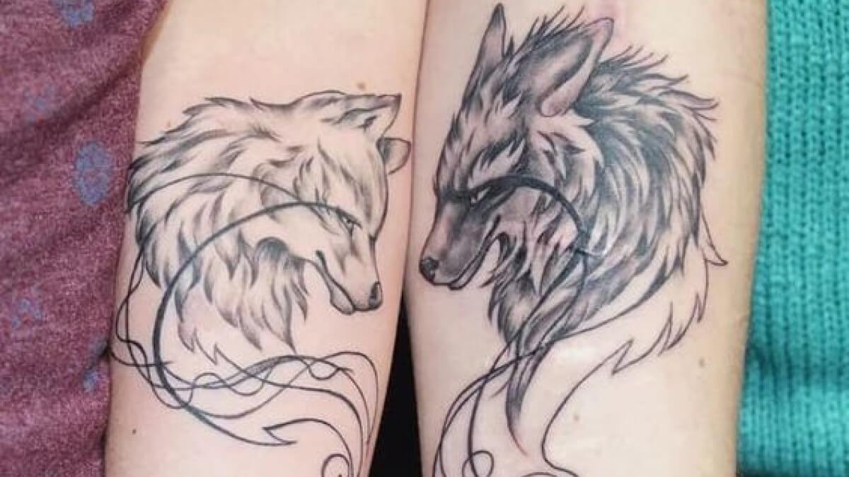 Tatuajes de amor para parejas: lobos