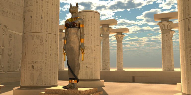 Bastet mit Katzenkopf