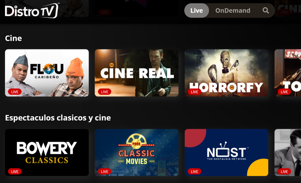 Distribuzione TV.