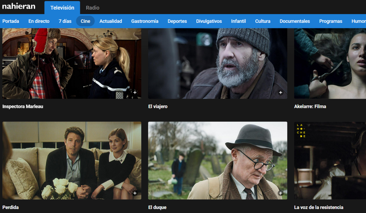 EITB, páginas para ver películas gratis.