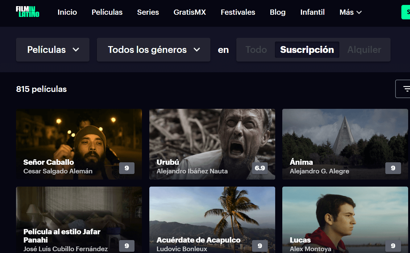 Film in latino, pagine per guardare film gratis.