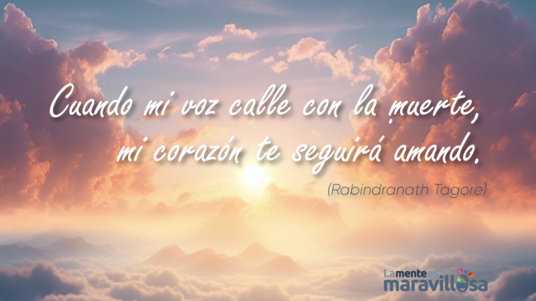 Ilustración de una frase de amor escrita sobre nubes