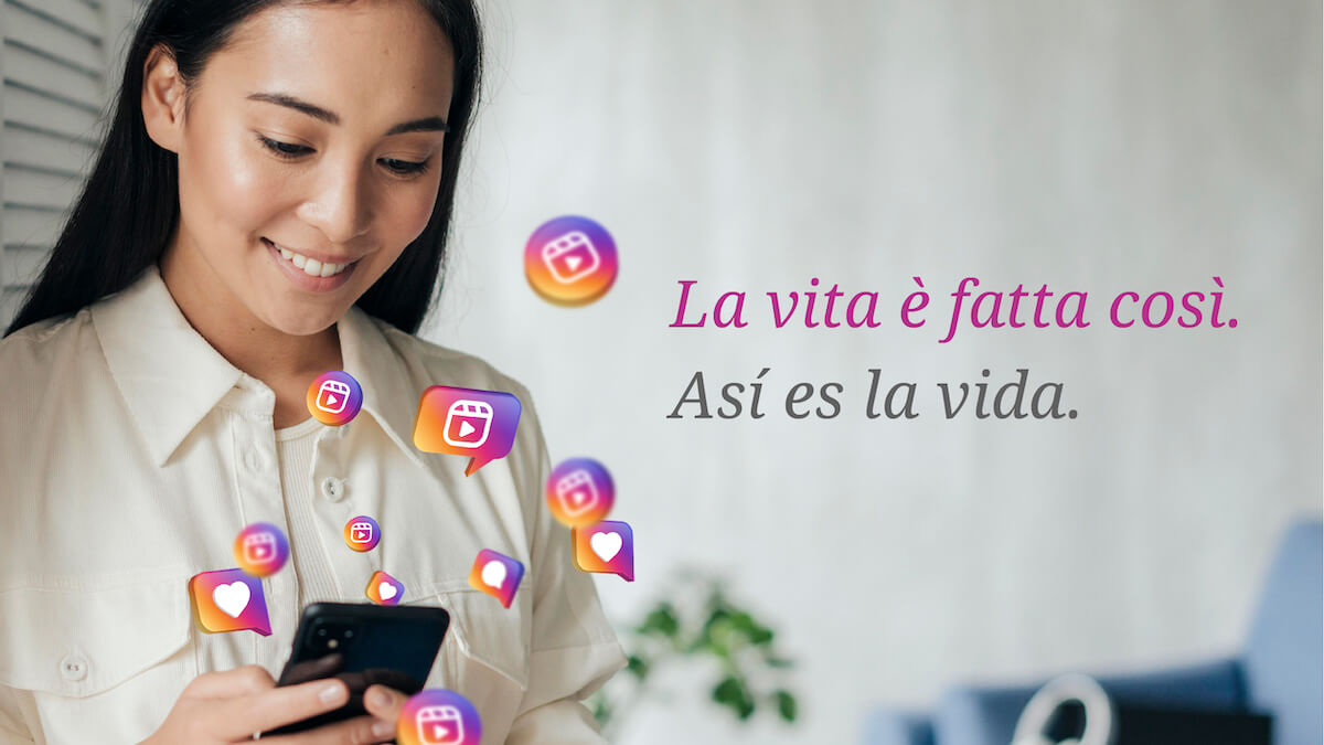 Una de las frases en italiano para Instagram