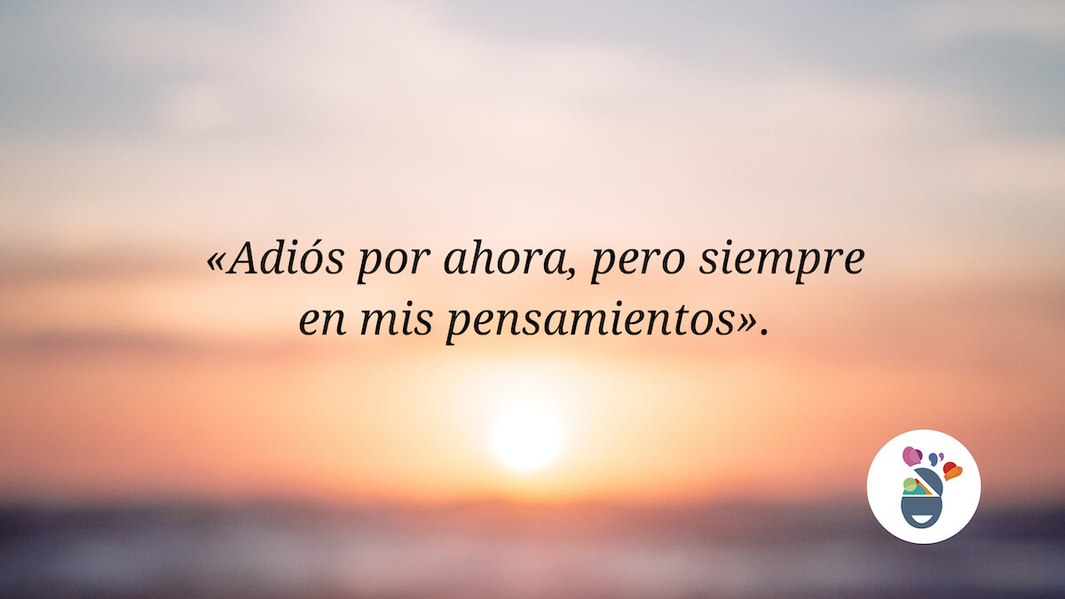 Palabras para decir adiós en un atardecer