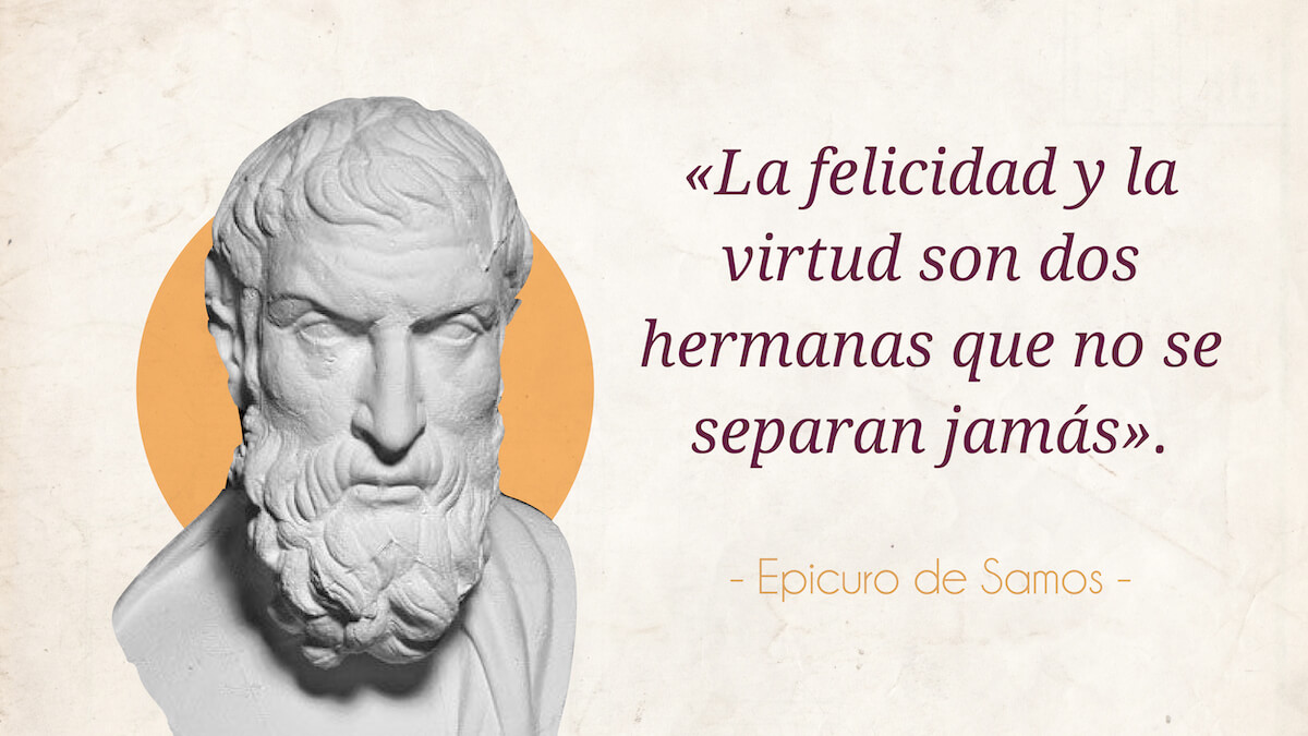 Una de las frases de Epicuro sobre la felicidad