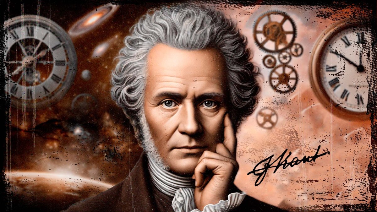 Ilustración de Immanuel Kant fundador del criticismo