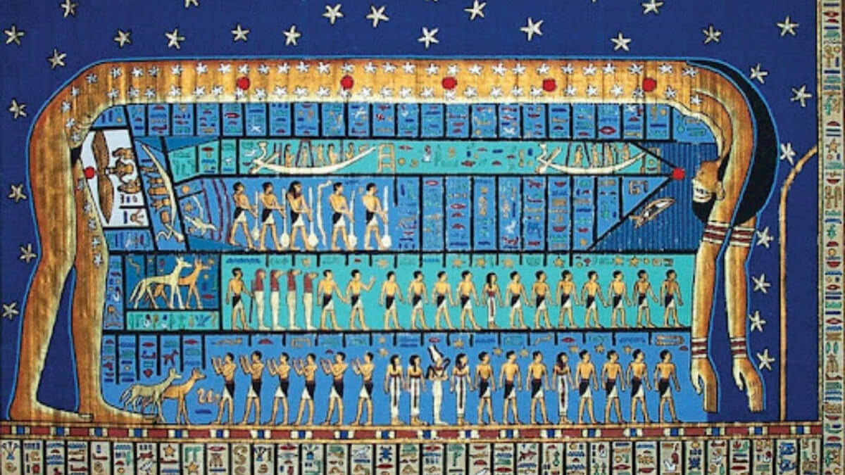 Nut, eine der wichtigsten ägyptischen Göttinnen