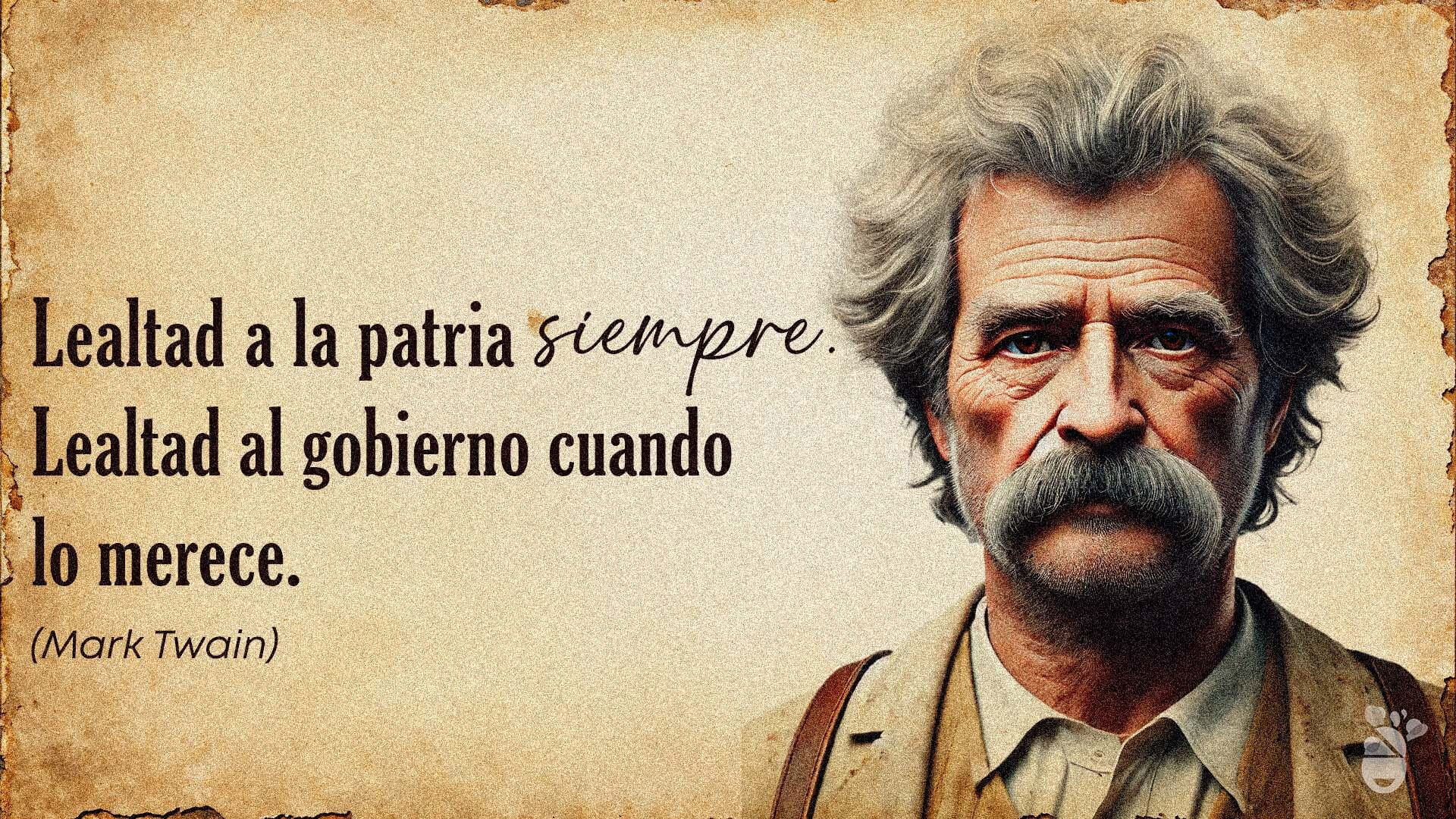 Una de las frases de Mark Twain sobre la política