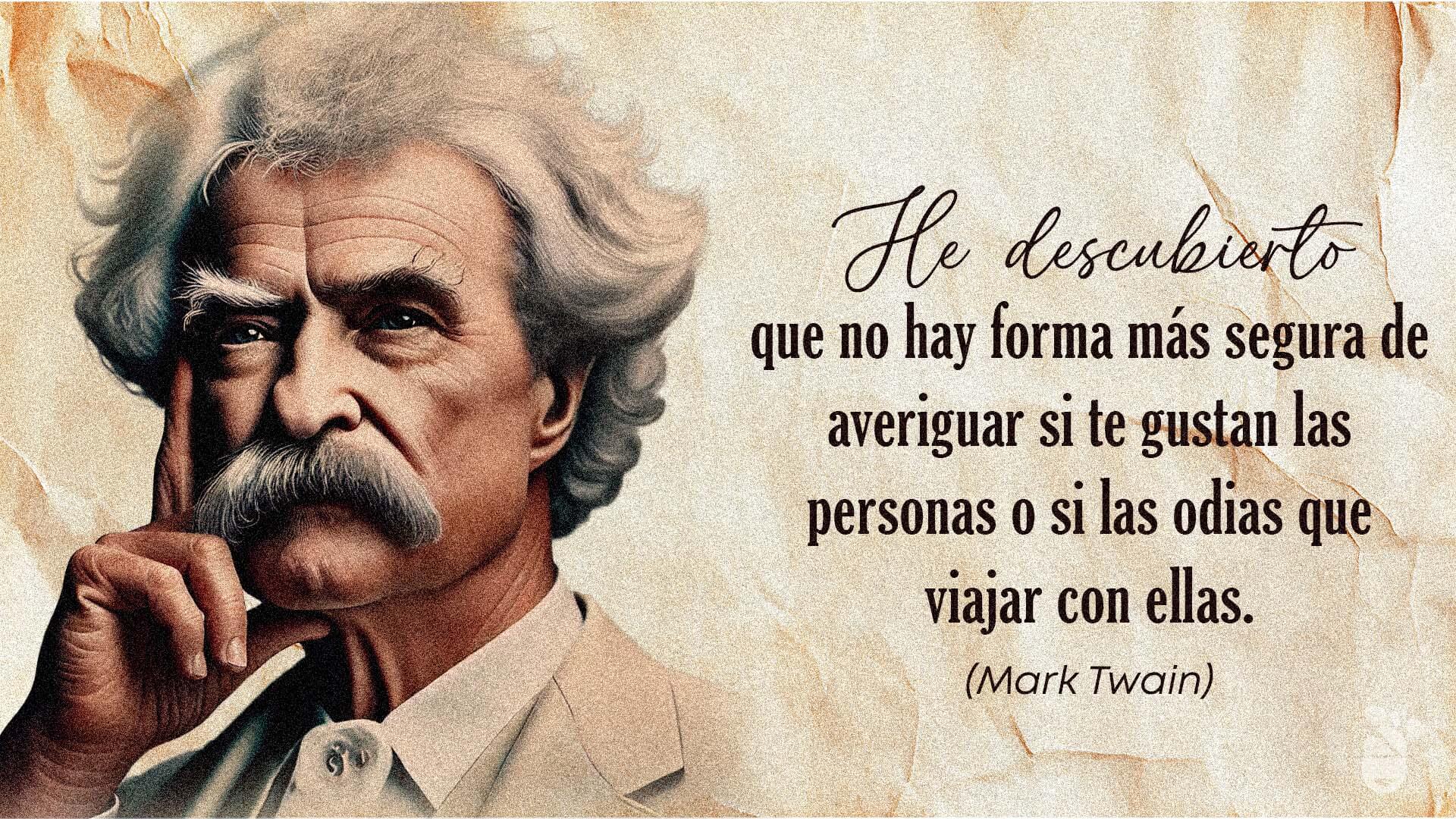 Lo que dijo Twain sobre viajar