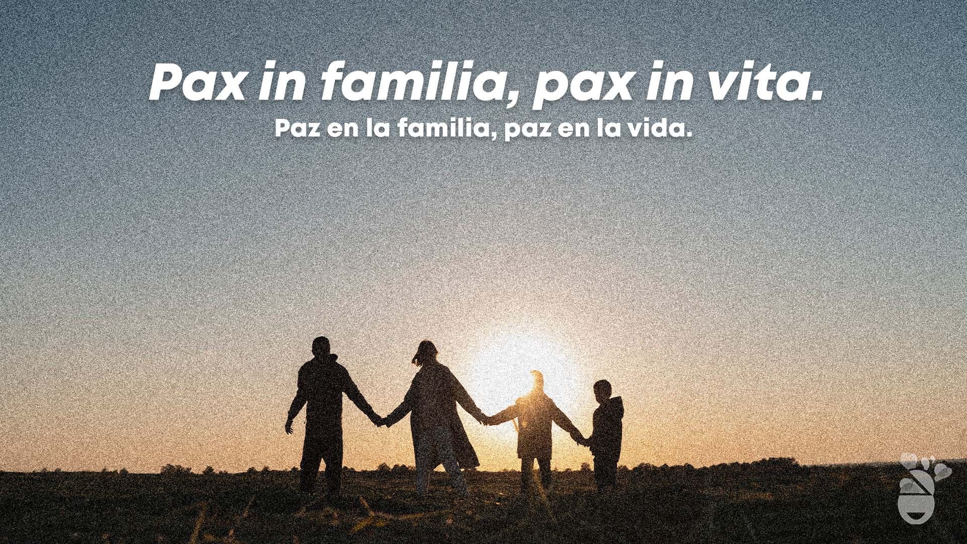 Proverbio en latín sobre la familia