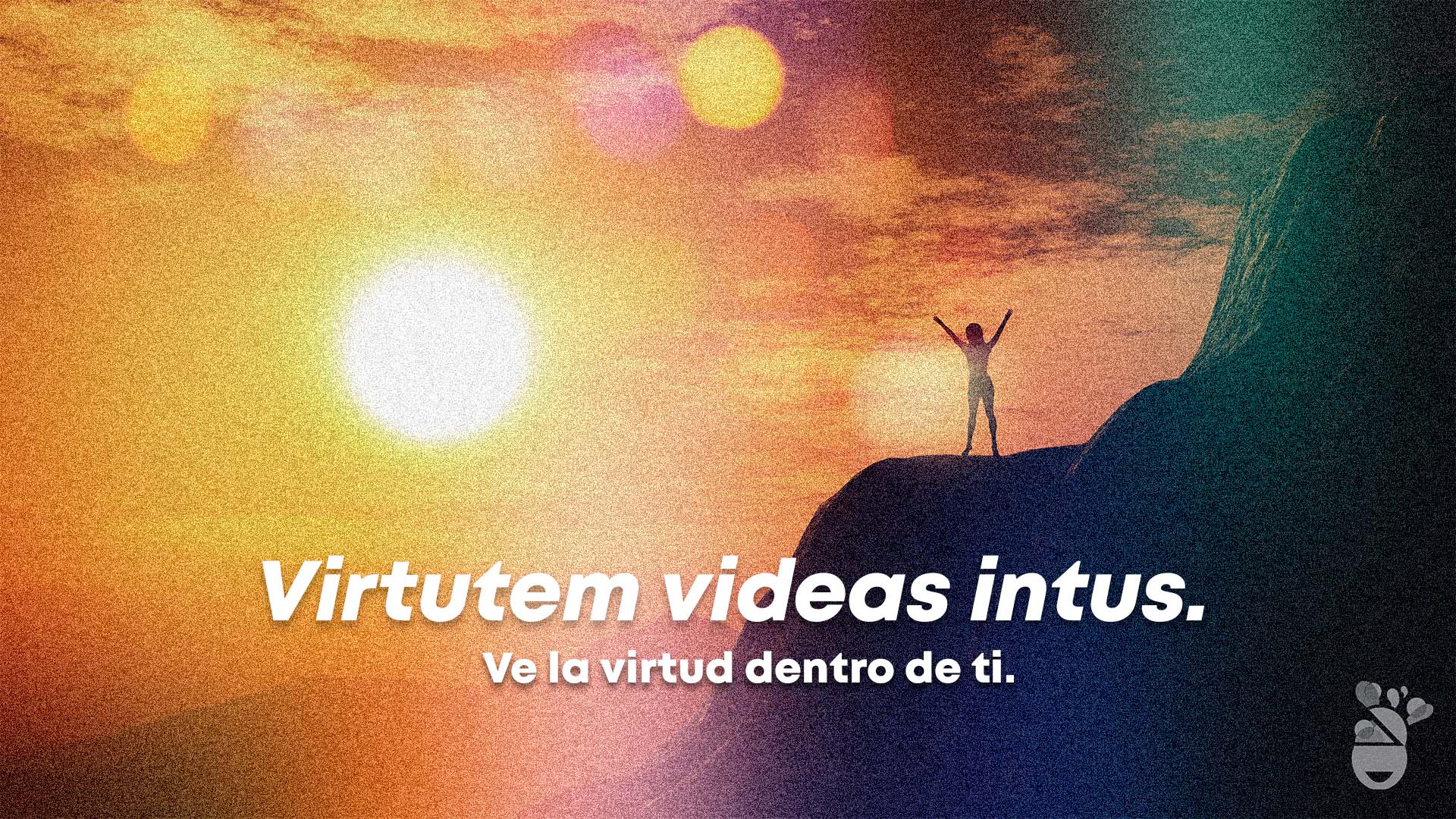 Frase en latín sobre la virtud