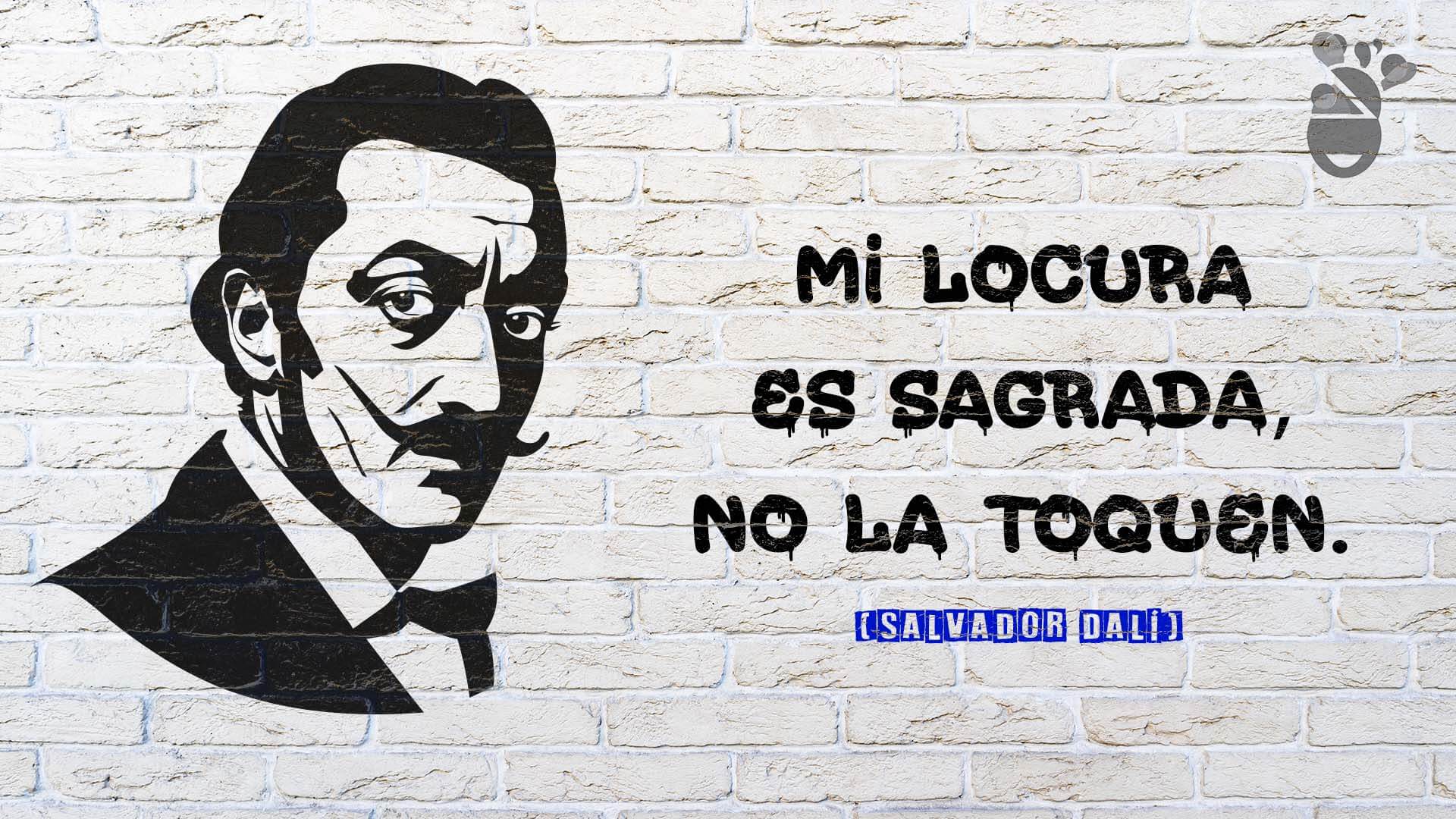 Grafiti de Dalí sobe la locura