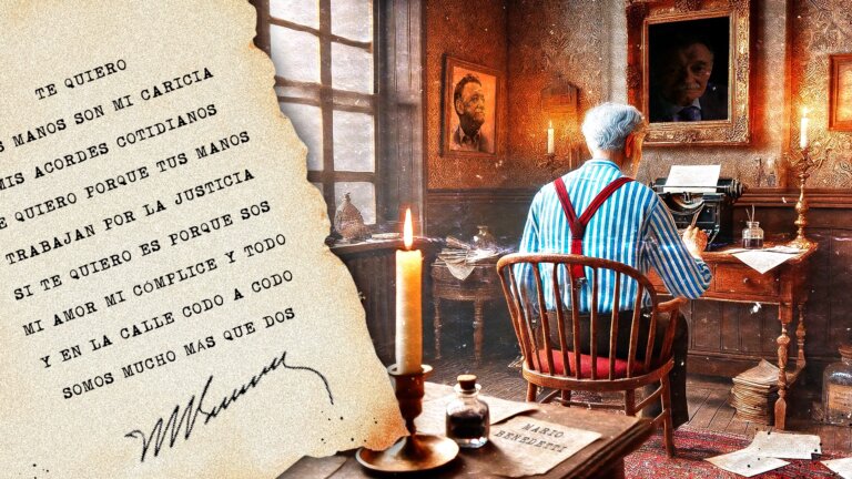 Los mejores poemas cortos de Mario Benedetti para dedicar