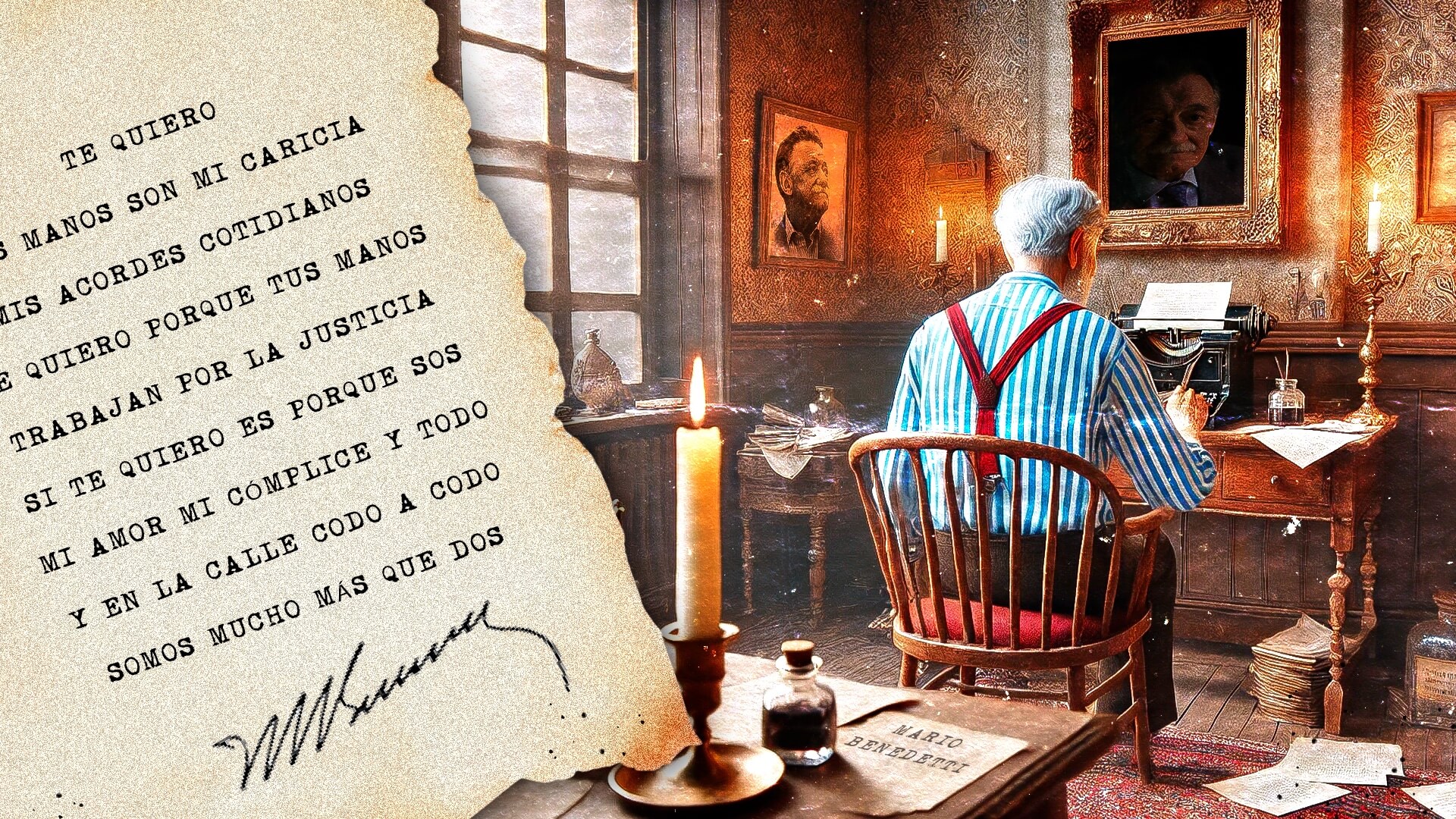 Los 15 mejores poemas de amor cortos de Mario Benedetti para dedicar