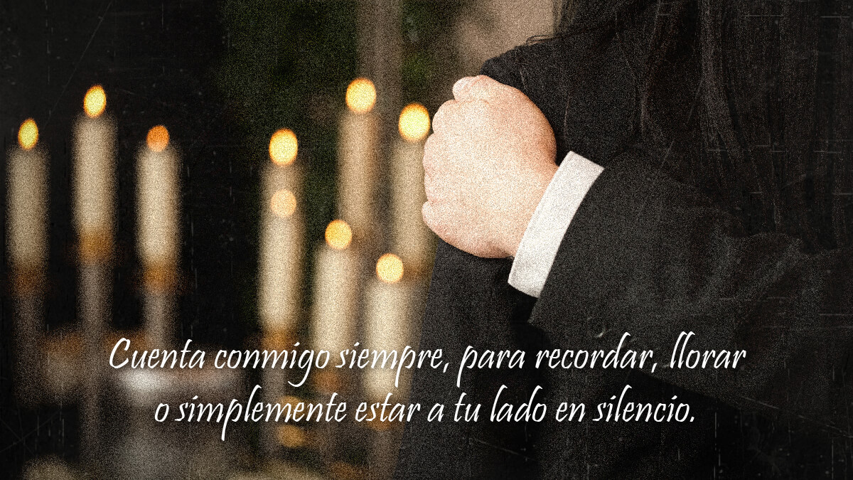 Una de las frases de pésame para dar ánimo a una amiga