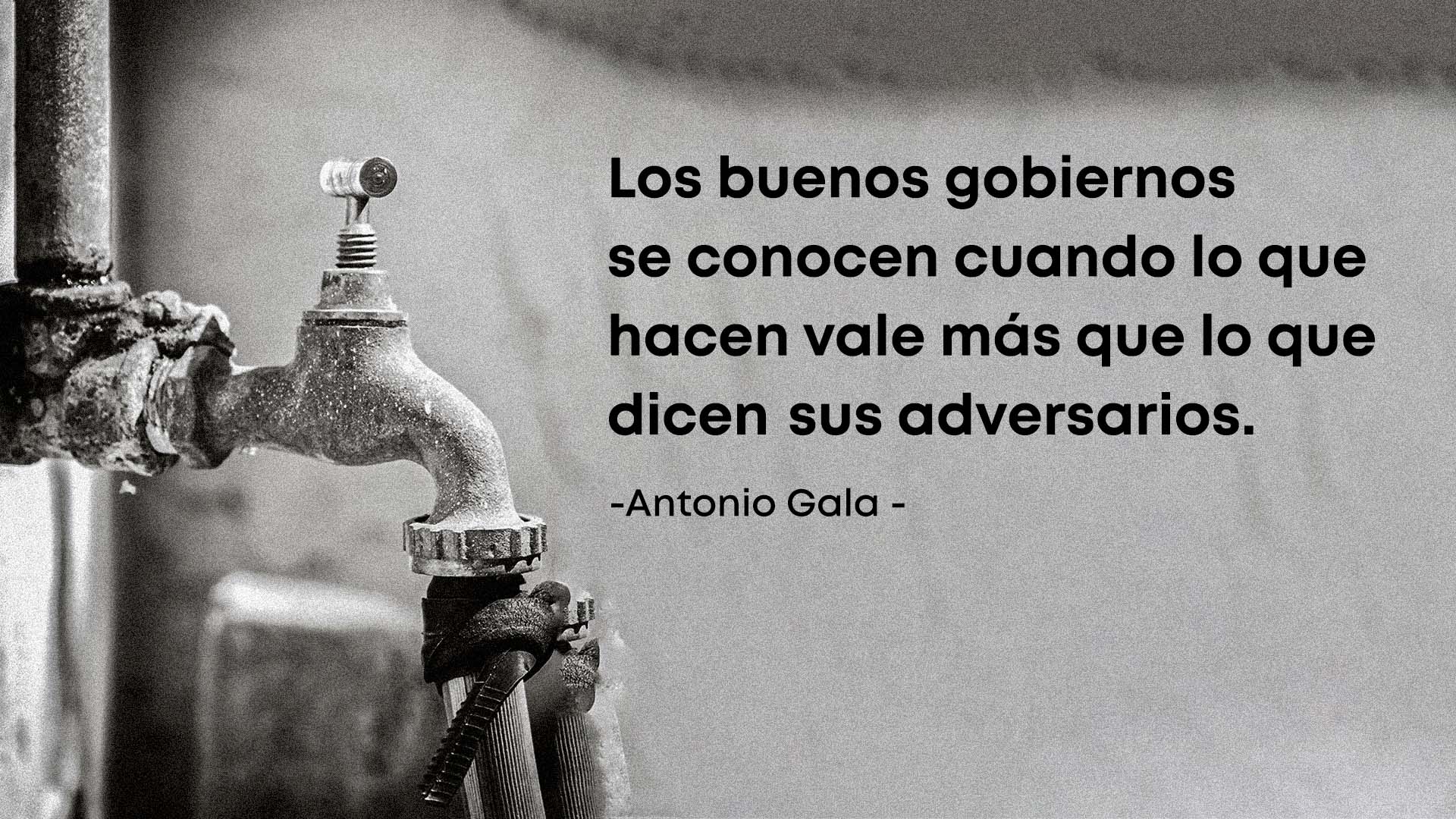 Frase de Antonio Gala sobre política.