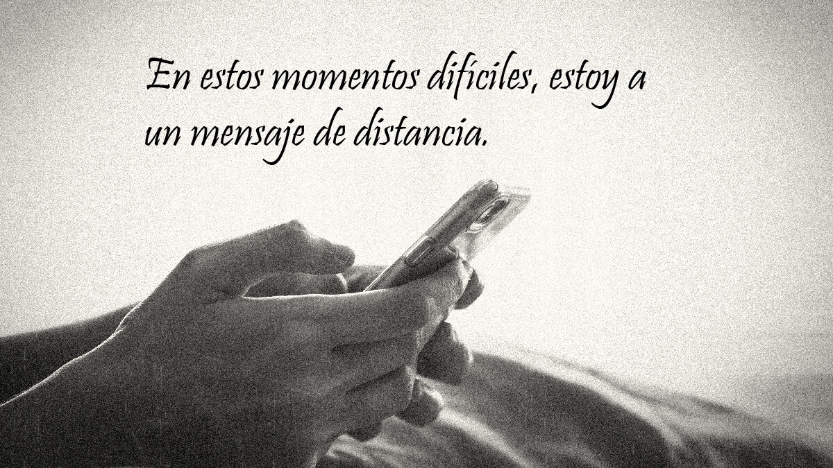 Dar pésame por WhatsApp