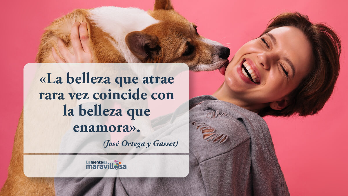 Perro besa a chica