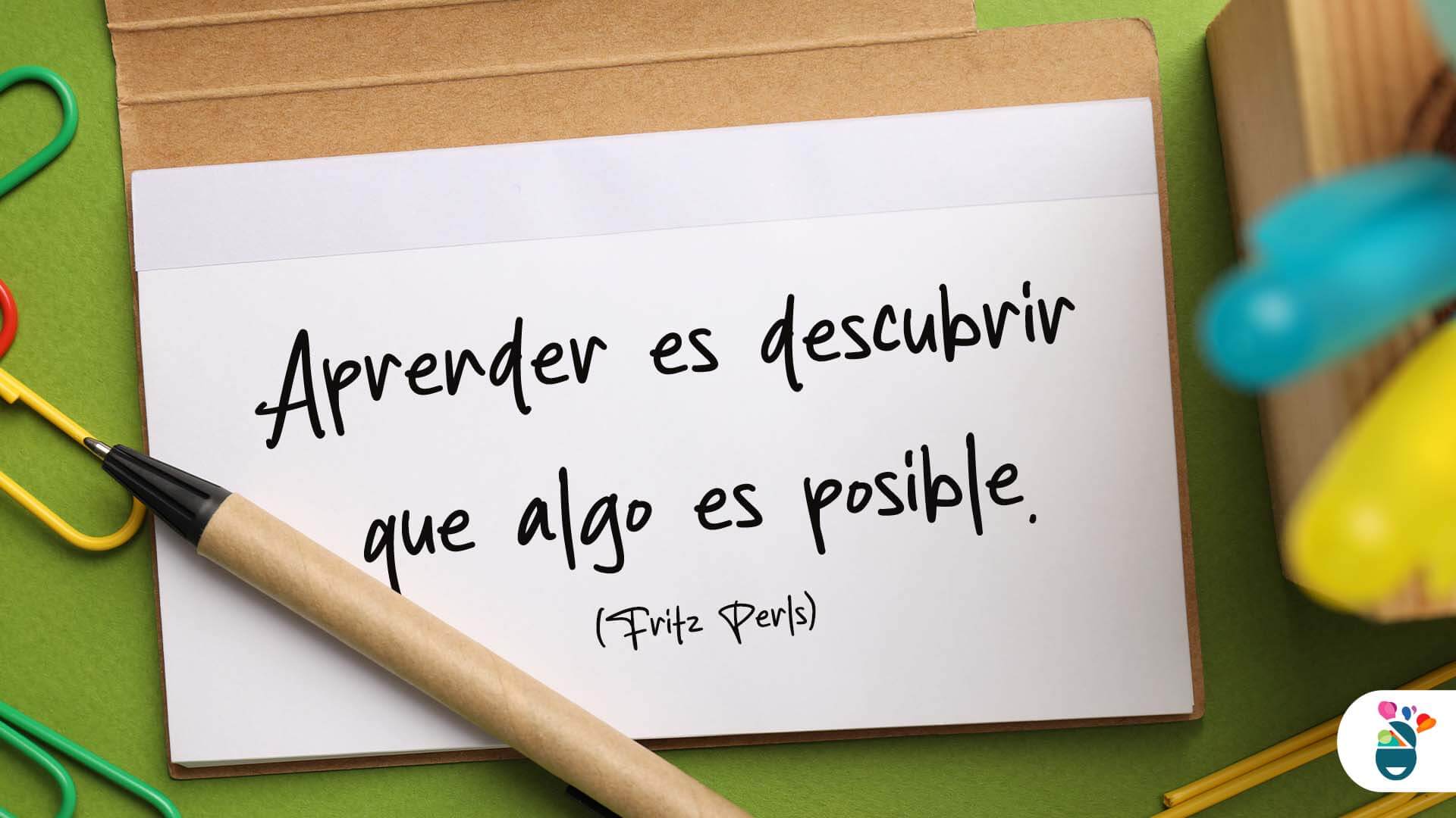 Reflexión sobre el aprendizaje escrita en un cuaderno